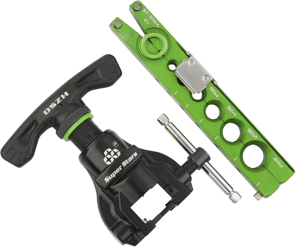 Super Stars Flaring Tool Kit 1/4in - 3/4in Single Flare Tool HVAC 45° Eccentr...