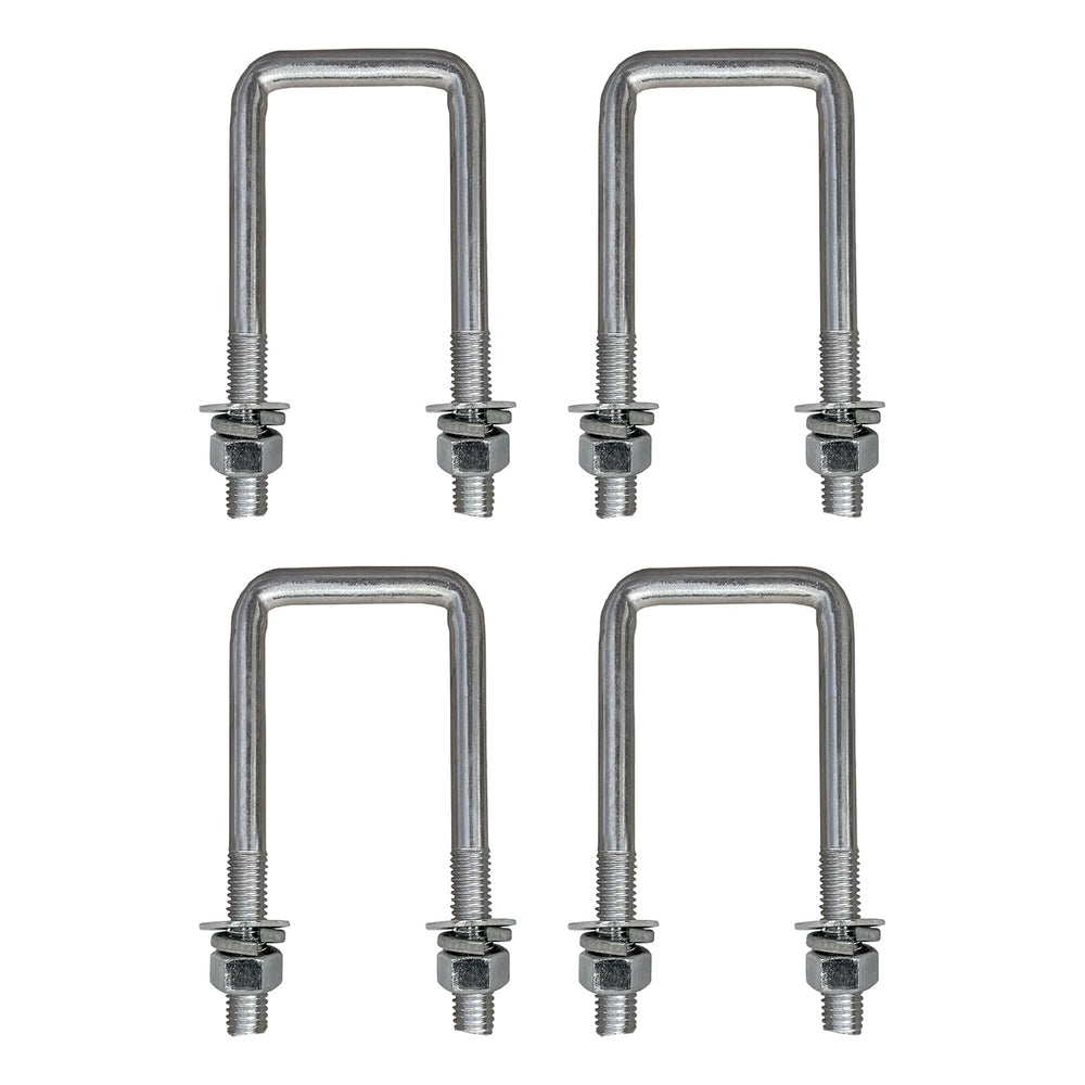 A.A Square U Bolts with Hardware for Boat Trailer, Electro-Galvanized Steel, ...