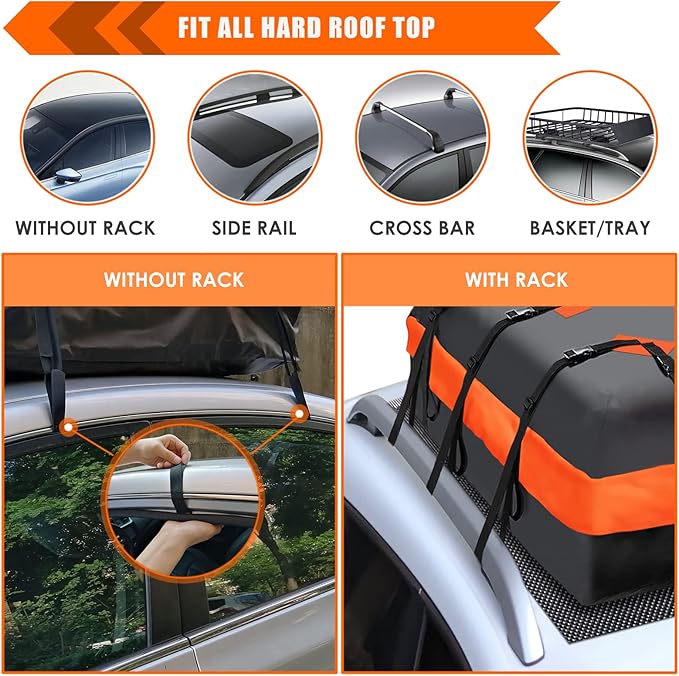MeeFar Car Roof Bag XBEEK Rooftop top Cargo Carrier Bag 20 Cubic feet Waterproof