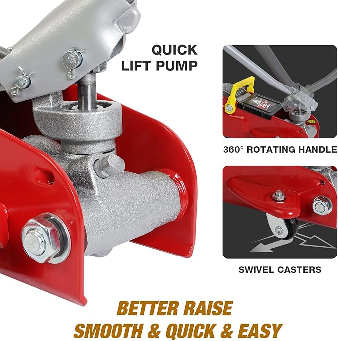 Floor Jack 2.5 Ton Hydraulic Low Profile Trolley Car Jack