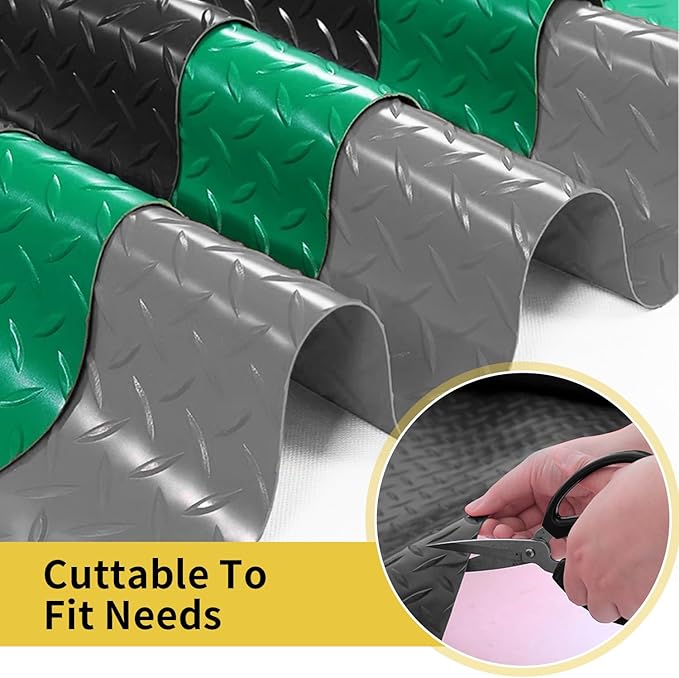 Premium Garage Floor Mat, Commercial Grade Heavy Duty Parking Mat