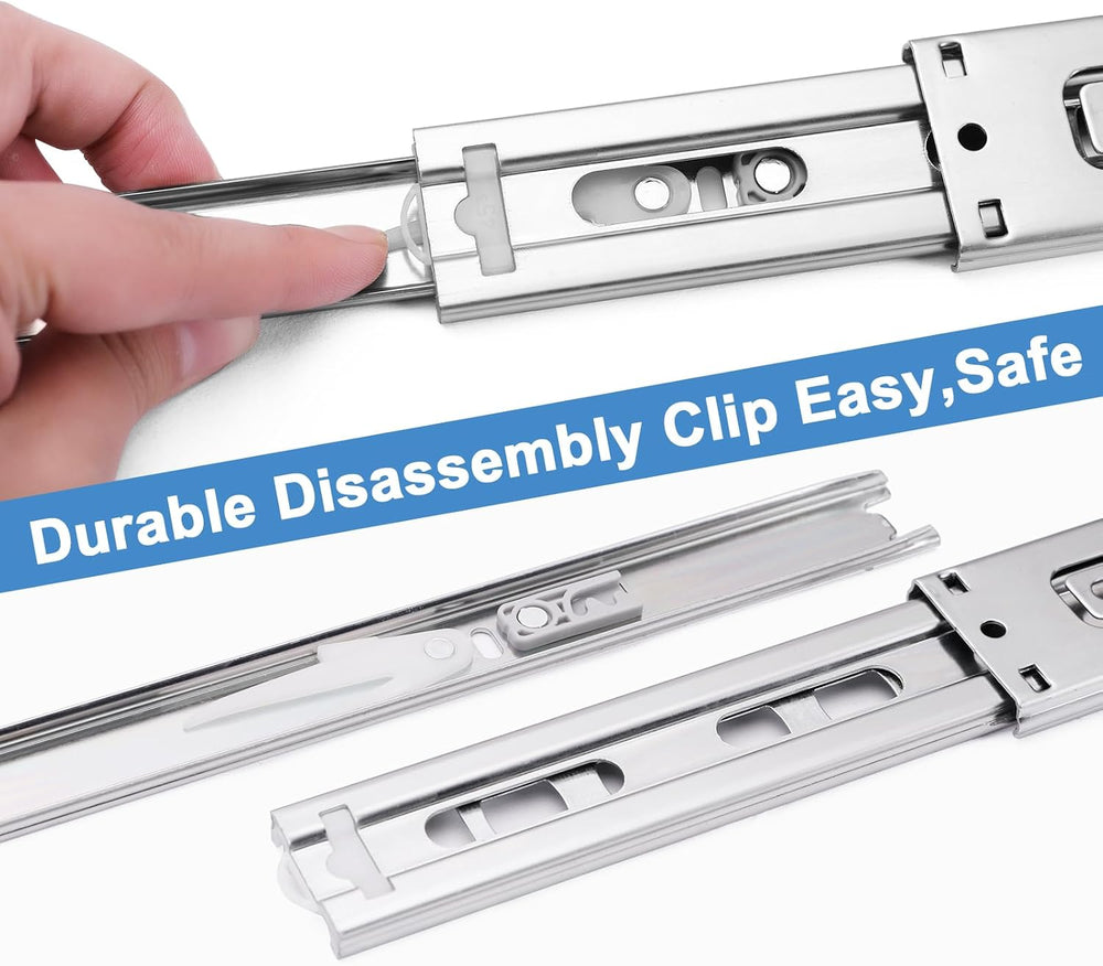 Sulawskys Soft Close Drawer Slides 18 Inch, 6 Pairs – Full Extension 100LB