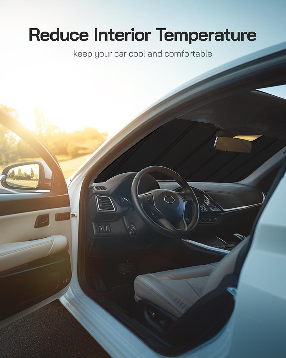Pigenius Windshield Sun Shade for Chevrolet Traverse 2013-2017, GMC Acadia 20...