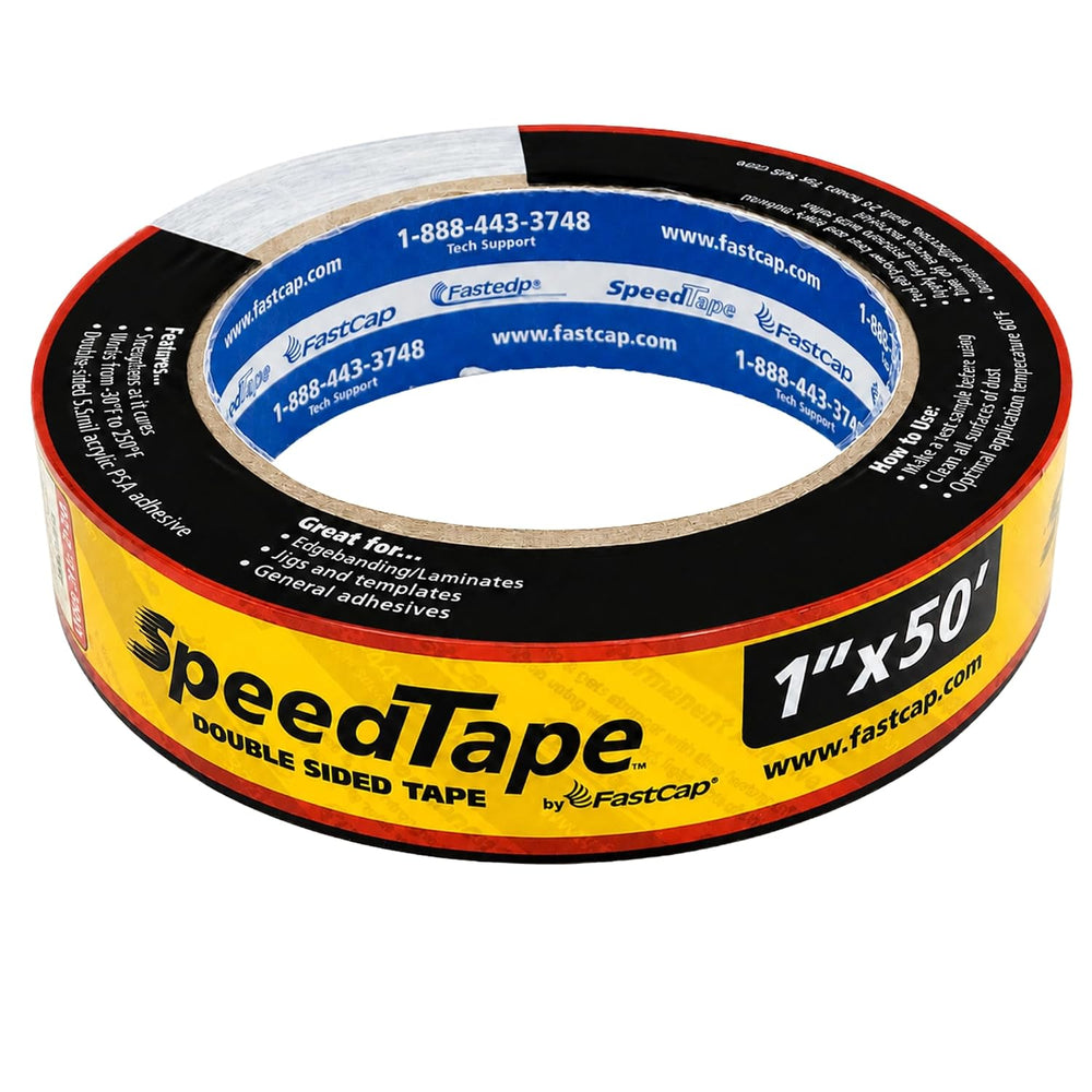 FastCap SpeedTape Double Sided Adhesive Tape, 1" x 50'