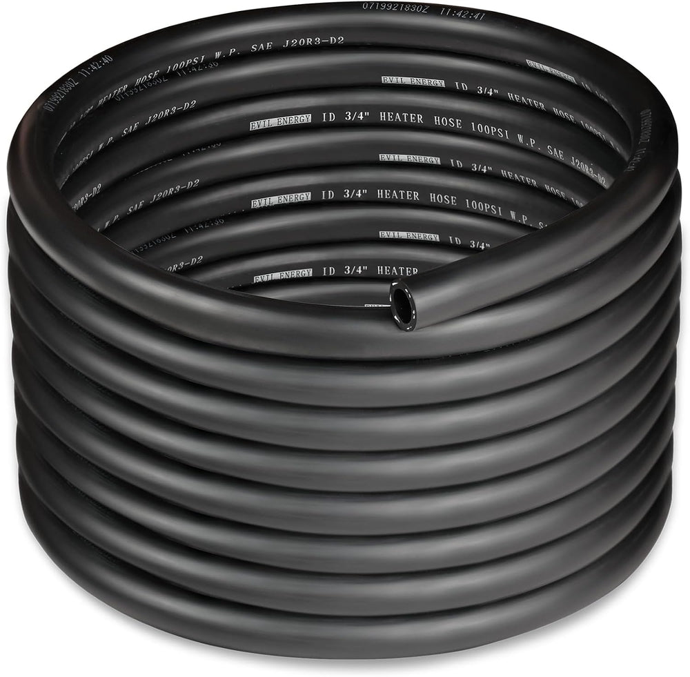 EVIL ENERGY 3/4" Heater Hose Coolant Radiator Straight 100PSI SAE 20R3 20FT