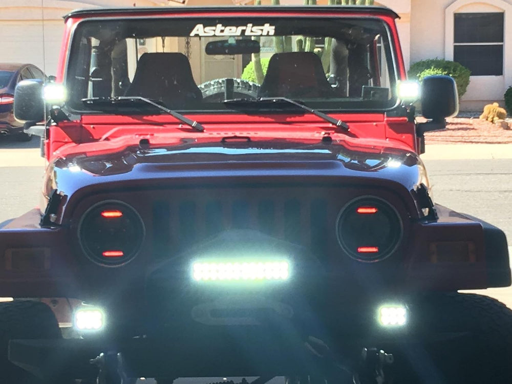 AUXTINGS 10 Piece 4 inch 18W Spot LED Work Light Bar Driving Lamp for Jeep Of...