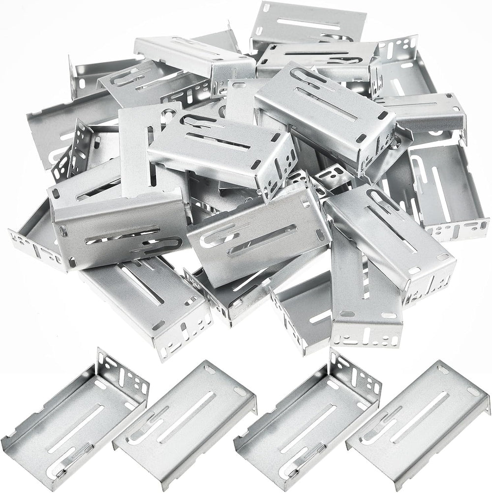 Yaocom 40 Pcs Drawer Slide Brackets Rear Mounting Brackets, 1.77 Inch 45mm