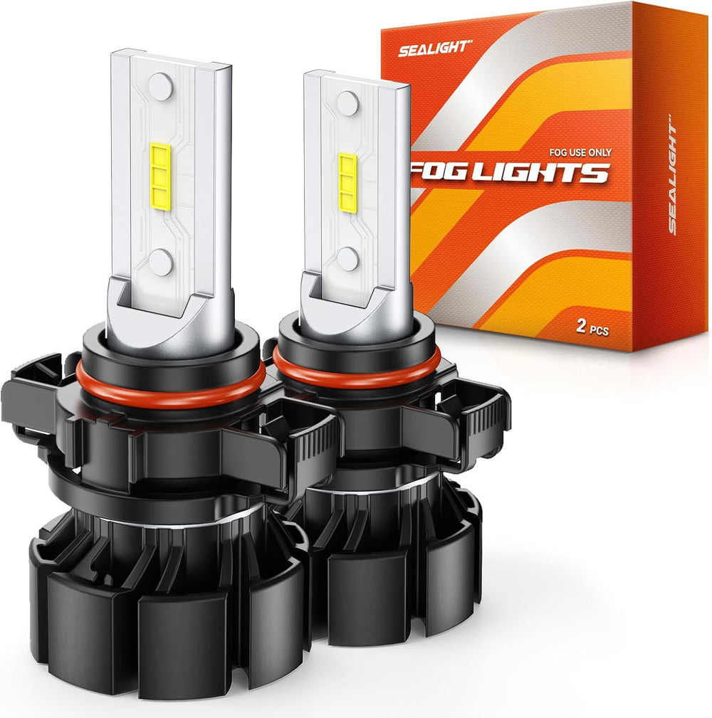 SEALIGHT 5202 LED Fog Light Bulbs, 18000LM 800% High Bright 50000 Hours Lifes...