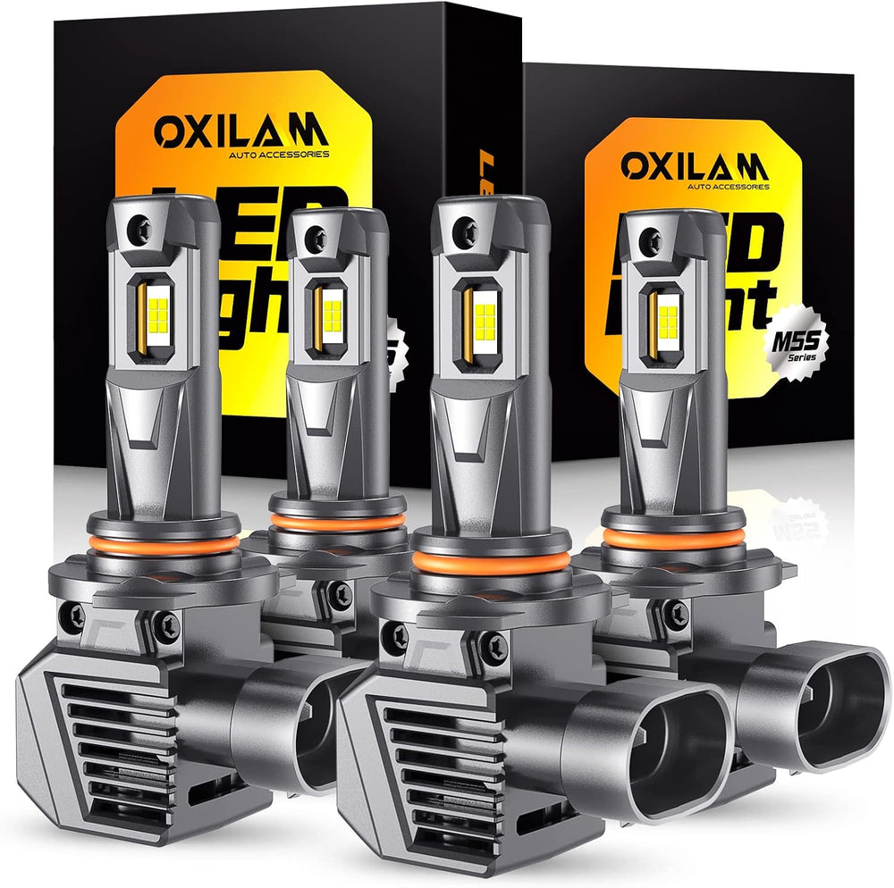 OXILAM 9005 9006 LED Bulbs, 900% High Brightness HB3 HB4 Fog Light Bulb (Pack...