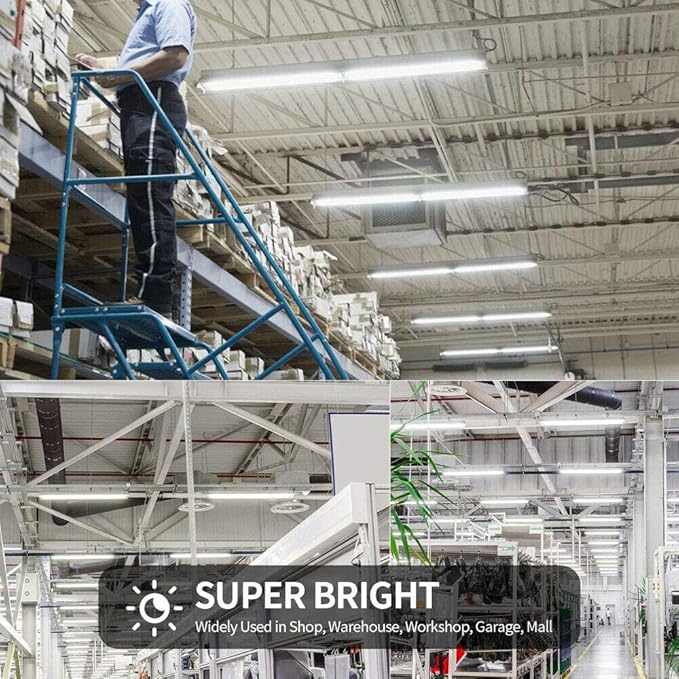 8FT LED Shop Light, Super Bright 120W Shop Lights, 19800LM 5000K 8 Foot Led (...