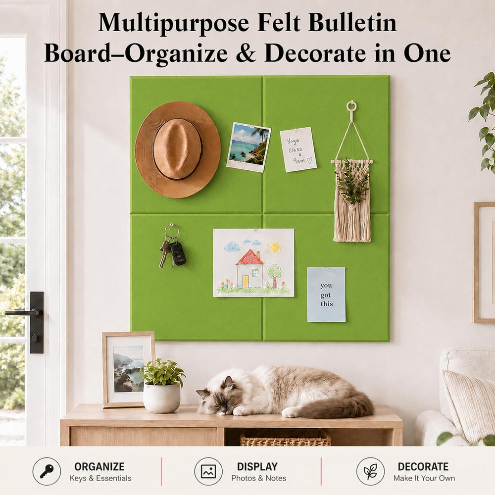 48" x 36" Decorative Bulletin Boards, Large Cork Board Alternative ...