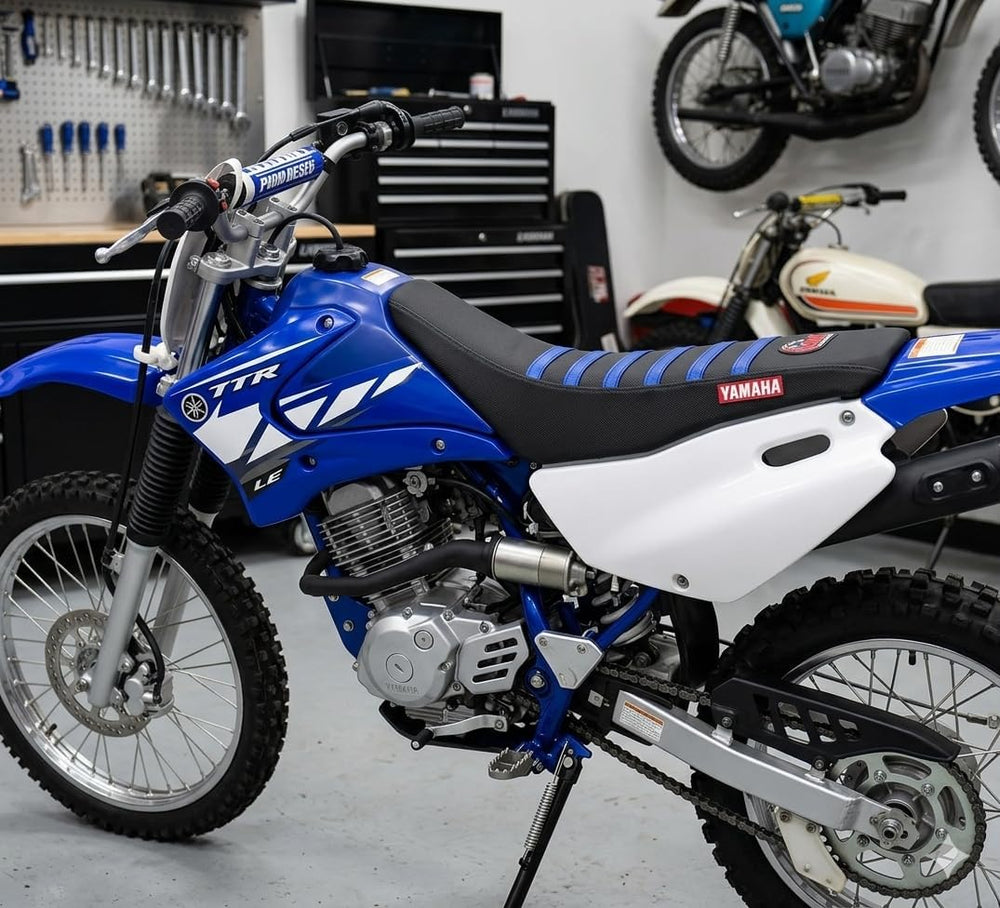 Multi Gripper Seat Cover for 2000-2007 TTR 125 L - TTR 125 LE SEAT Cover Blue...