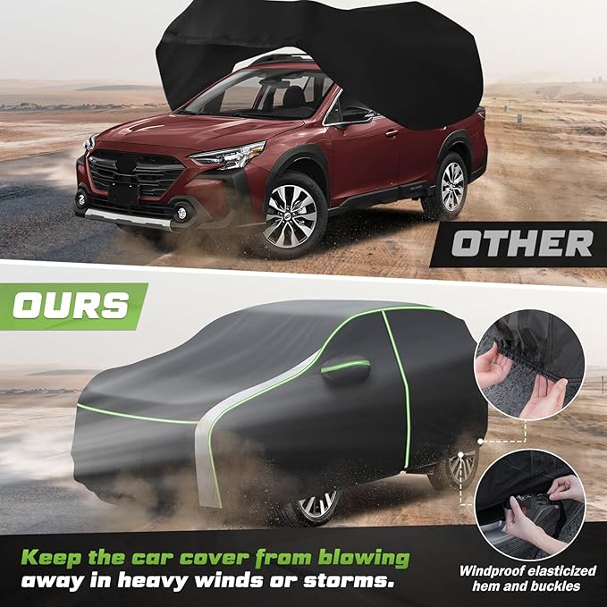 Mixsuper Liner Car Cover for Subaru Outback 2003-2026, 7 Layers Waterproof Car