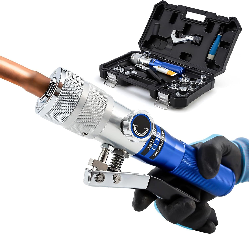 HVAC Hydraulic SWAGING tool kit for copper tubing Expanding 3/8 inch to 1-1/8...