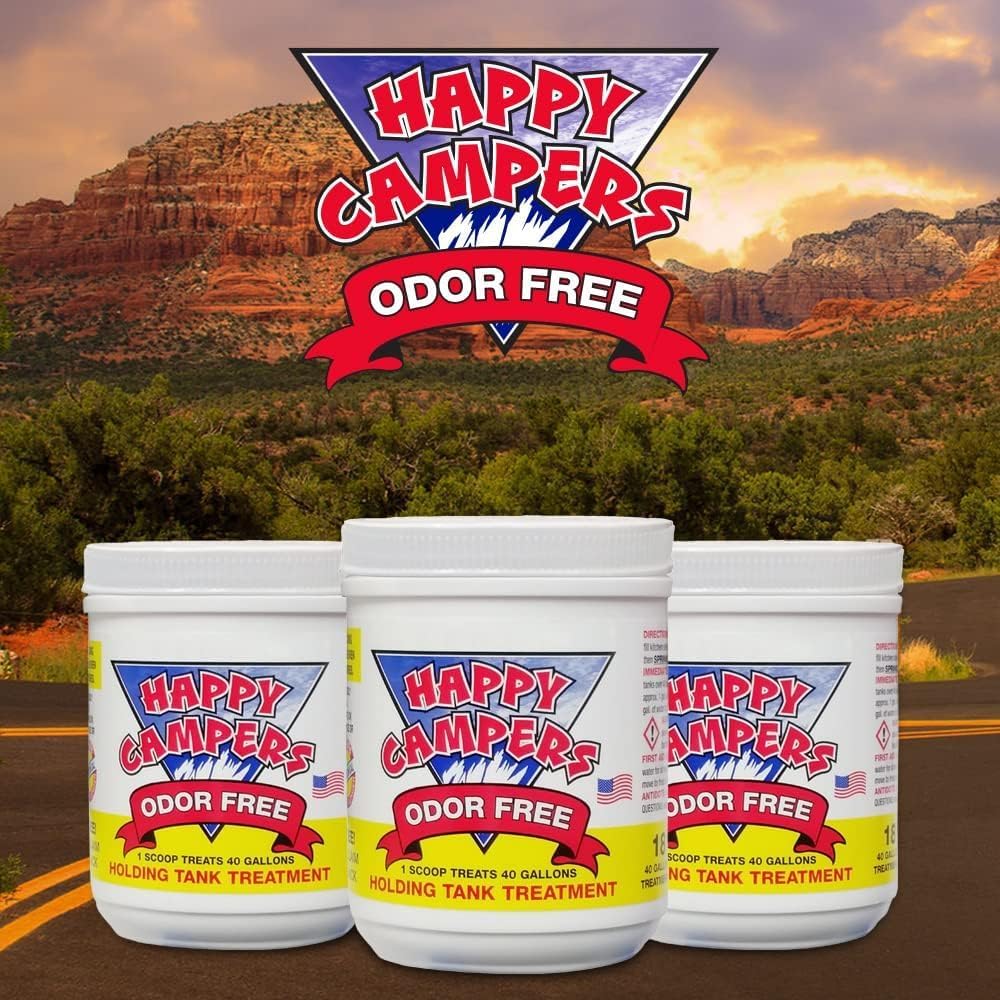 Happy Campers RV Toilet Treatment & RV Black Tank Treatment – 18 Treatments