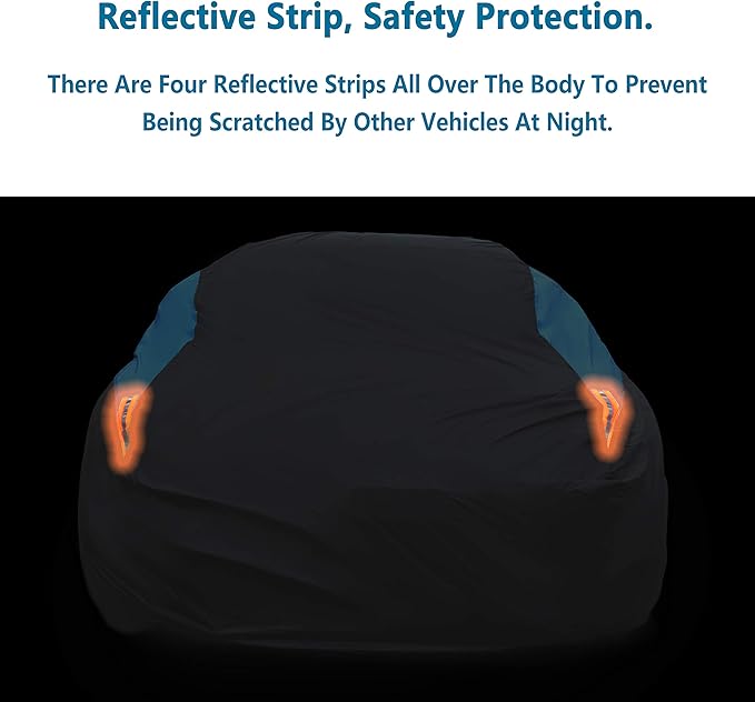 MORNYRAY Waterproof Car Cover All Weather Snowproof UV Protection Windproof