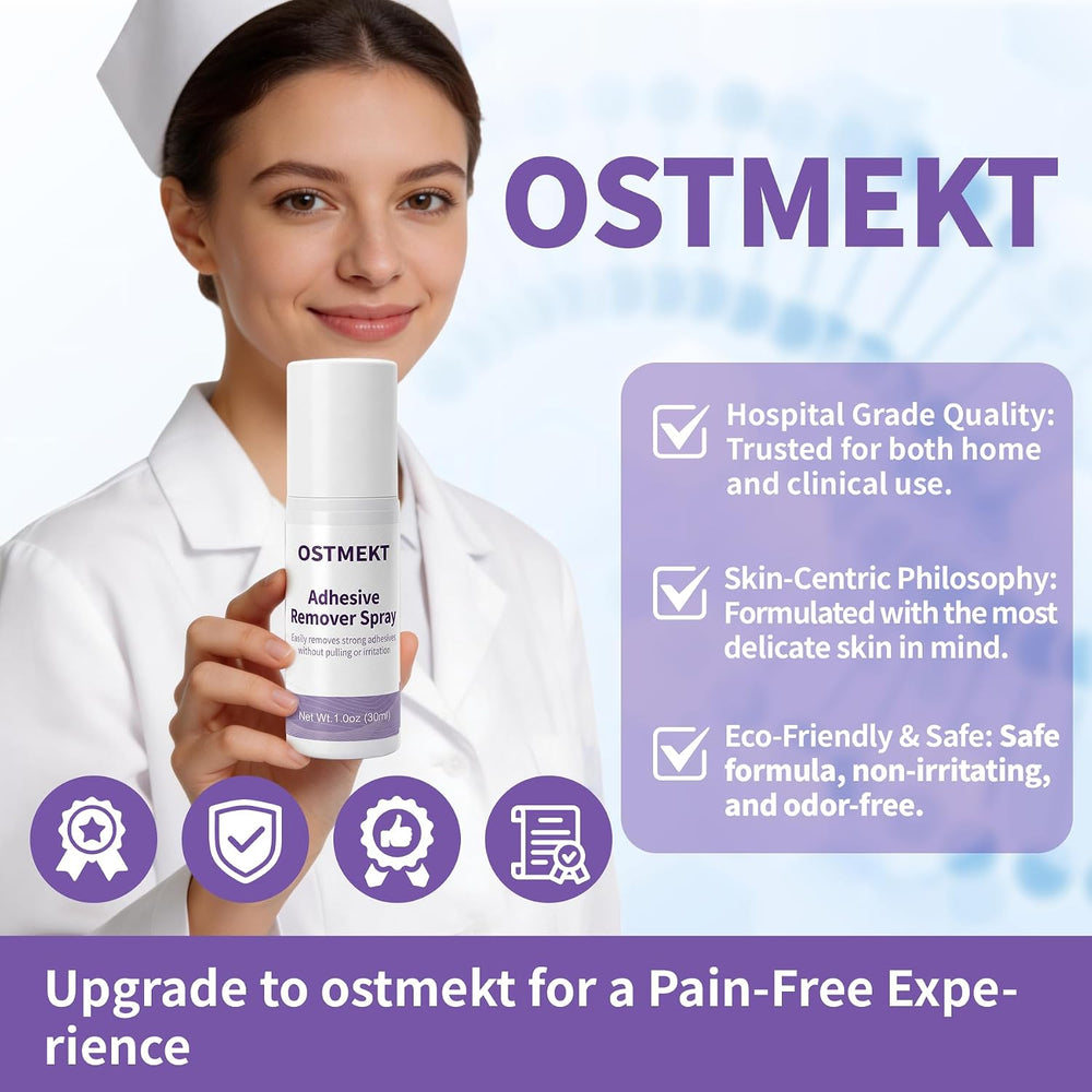Medical Adhesive Remover Spray – No Sting Alcohol Free Ostomy Adhesive Remove...