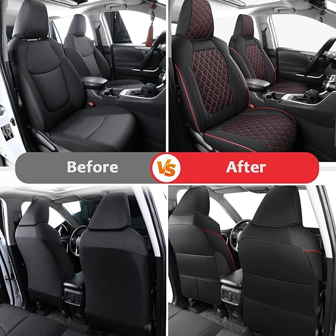 MIROZO Car Seat Covers for Toyota Rav4, Waterproof Rav4 Seat Covers Compatible