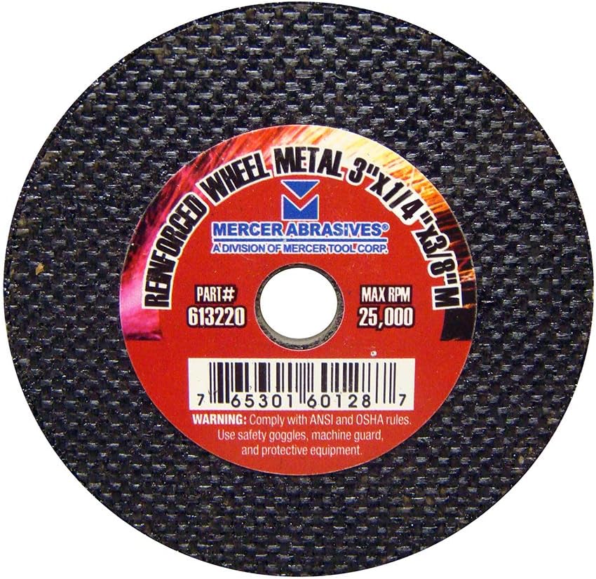 Mercer Industries 613220 - 3" x 1/4" x 3/8" Cut-Off Wheels for...