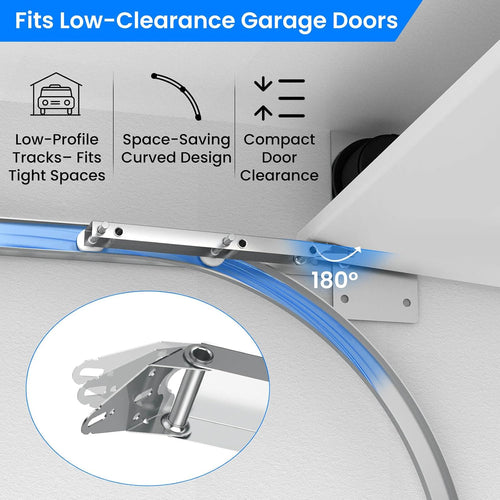 1 pair garage door quick turn top fixture shown in use