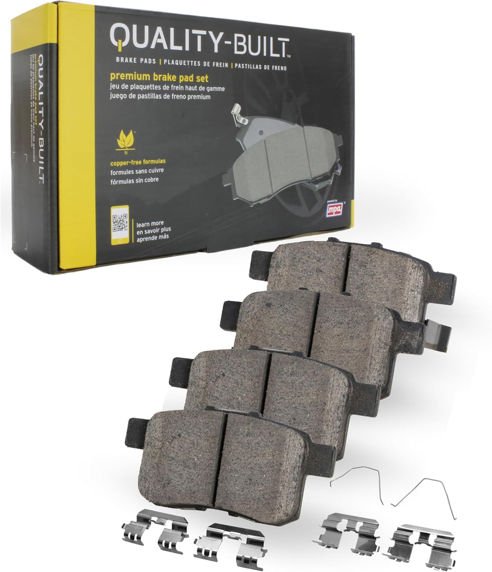 Premium Ceramic Rear Brake Pads Compatible
