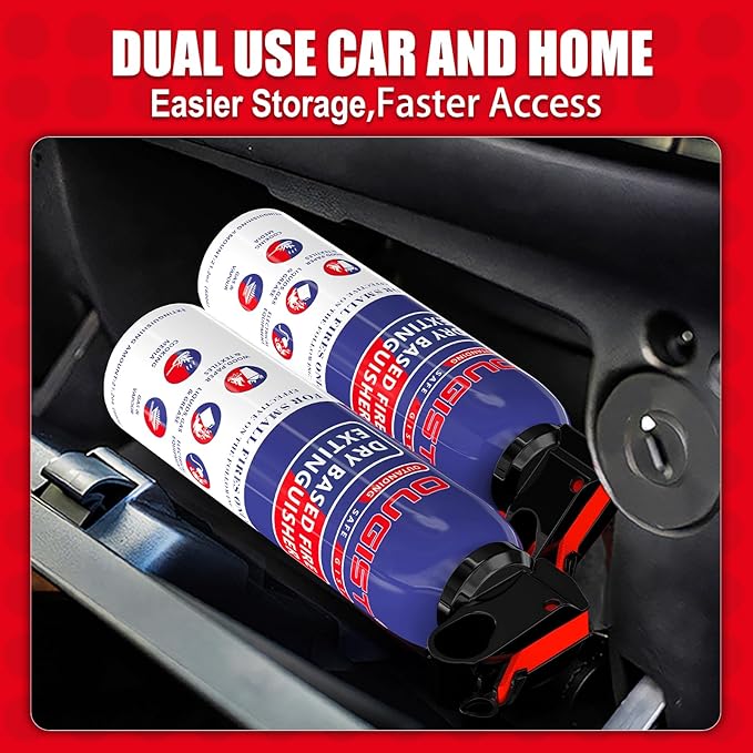 Fire Extinguisher for Home & Vehicle - 600g Fire Extinguisher | Grease &a...