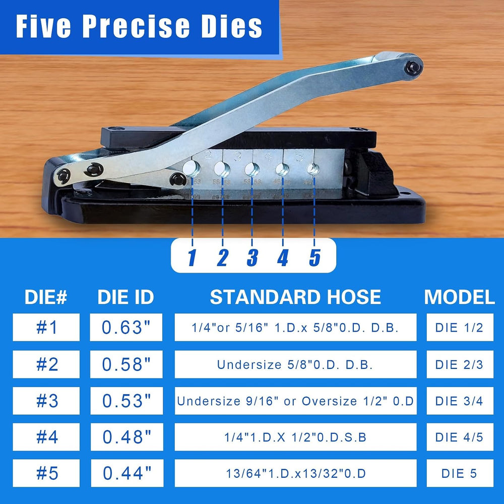 Heavy Duty Standard Air Hose Repair Kit, 3/8 Air Hose Crimping Tool