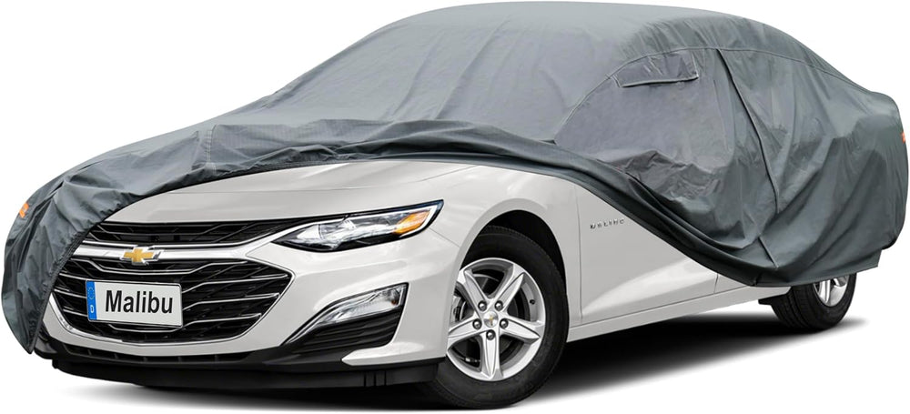 Premium Car Cover Custom Fit Chevrolet Chevy Malibu, 16 Layers Heavy Duty Car