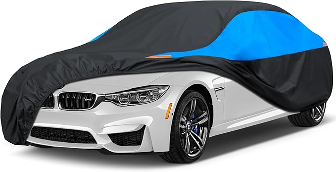 MORNYRAY Waterproof Car Cover All Weather Snowproof UV Protection Windproof