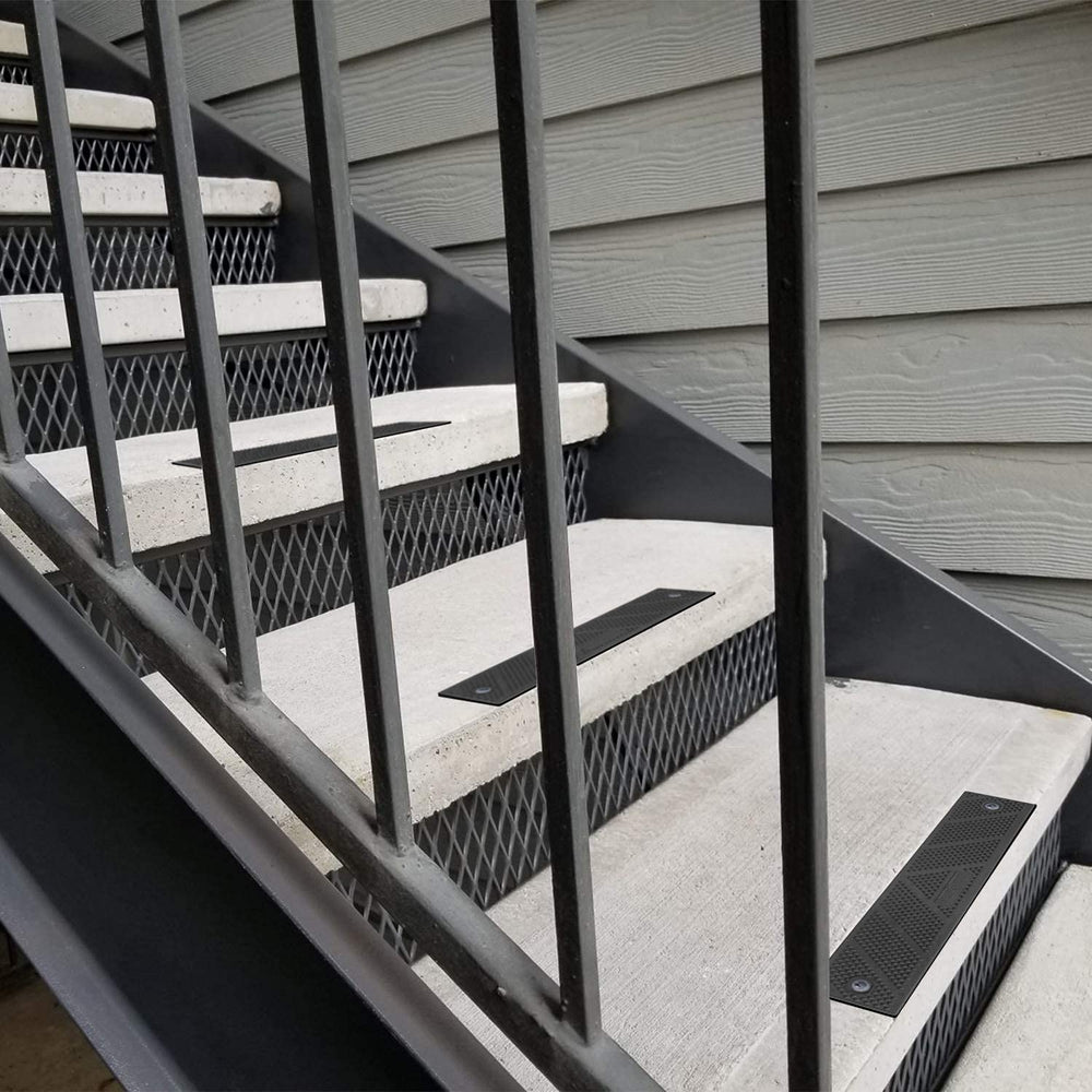 GripStrip Max 100 Pack Stair Treads 15”x 3.25” Screw Down Strip, No Adhesive ...