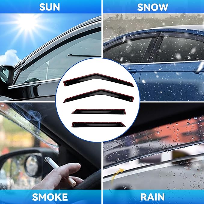 4pcs Window Visors Compatible