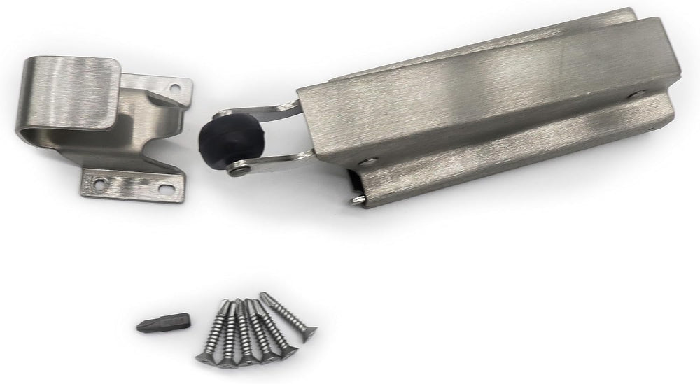 Component Hardware KEIL W94 Satin Stainless Steel Concealed Mount Hydraulic D...