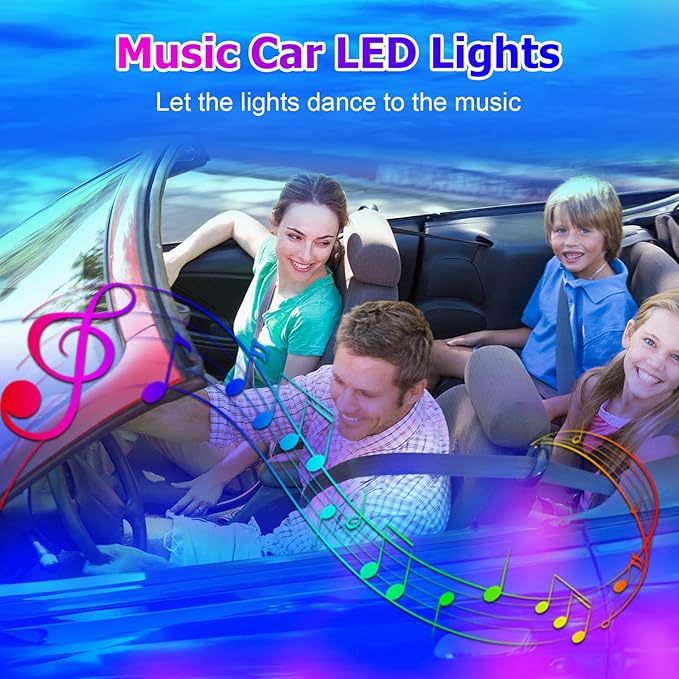 Dreamcolor Acrylic Interior Car Lights, WEBUPAR Car Accessories 18 in 1 Car LED
