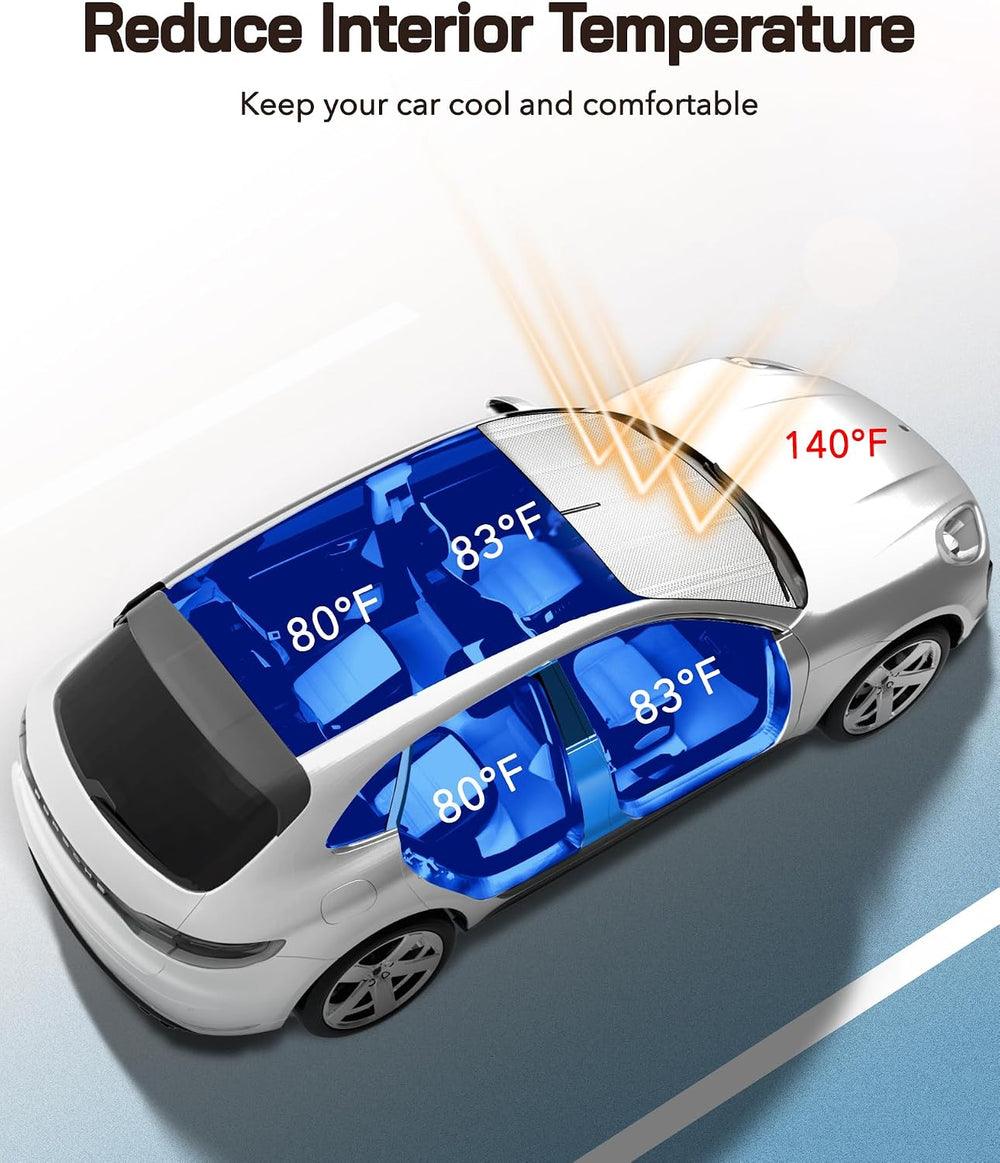 Pigenius Windshield Sun Shade for Toyota RAV4 2019-2025; RAV4 Prime 2021-2024...