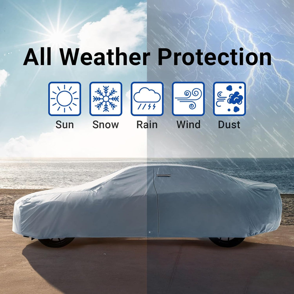 iCarCover Car Cover Waterproof All Weather for 2004-18 Chevy Aveo Hatchback