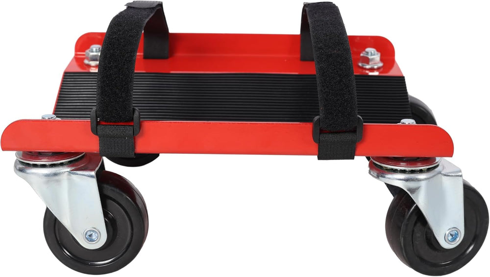 Snowmobile Dolly Heavy Duty V-Slide with 2.5" Swivel Casters & Rubbe...