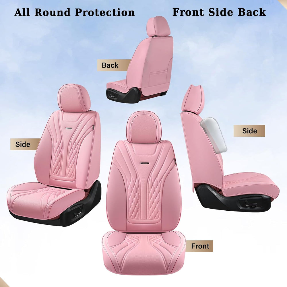 Coverado Car Seat Covers Full Set, Automotive Front and Rear Seat Covers with...