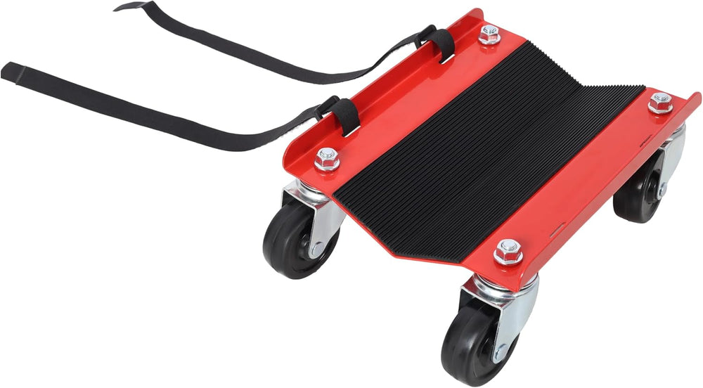 Snowmobile Dolly Heavy Duty V-Slide with 2.5" Swivel Casters & Rubbe...