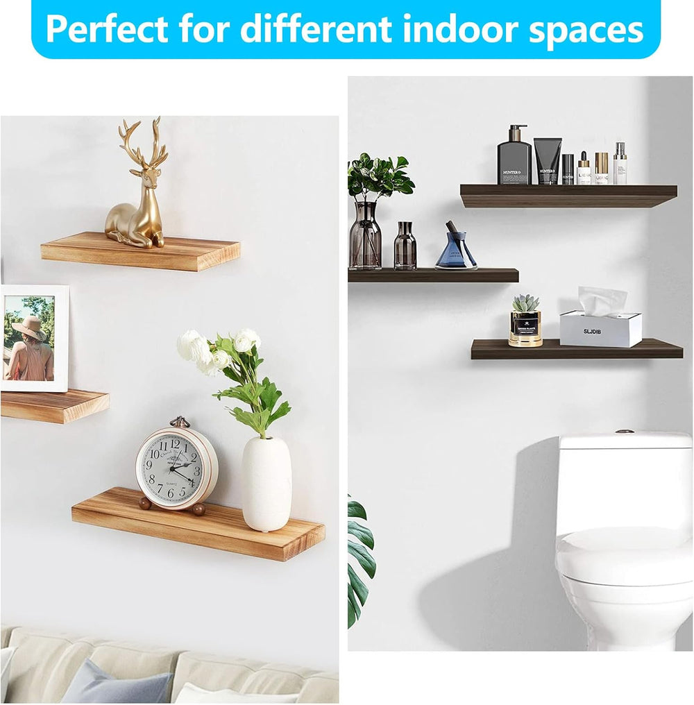 2pcs Floating Shelf Bracket, 22" Heavy Duty Hidden Shelf Brackets Hardwa...