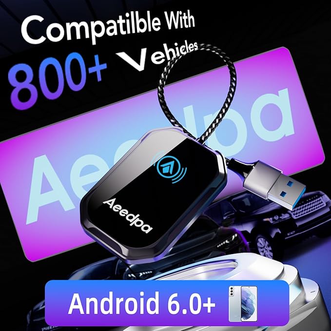 Wireless Android Auto CarPlay Adapter, Touch Connection