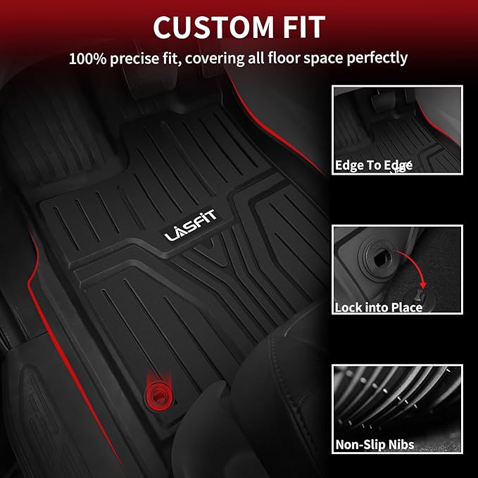 LASFIT Floor Mats & Trunk Mat for Honda Odyssey 2026 2025 2024 2023 2022 ...
