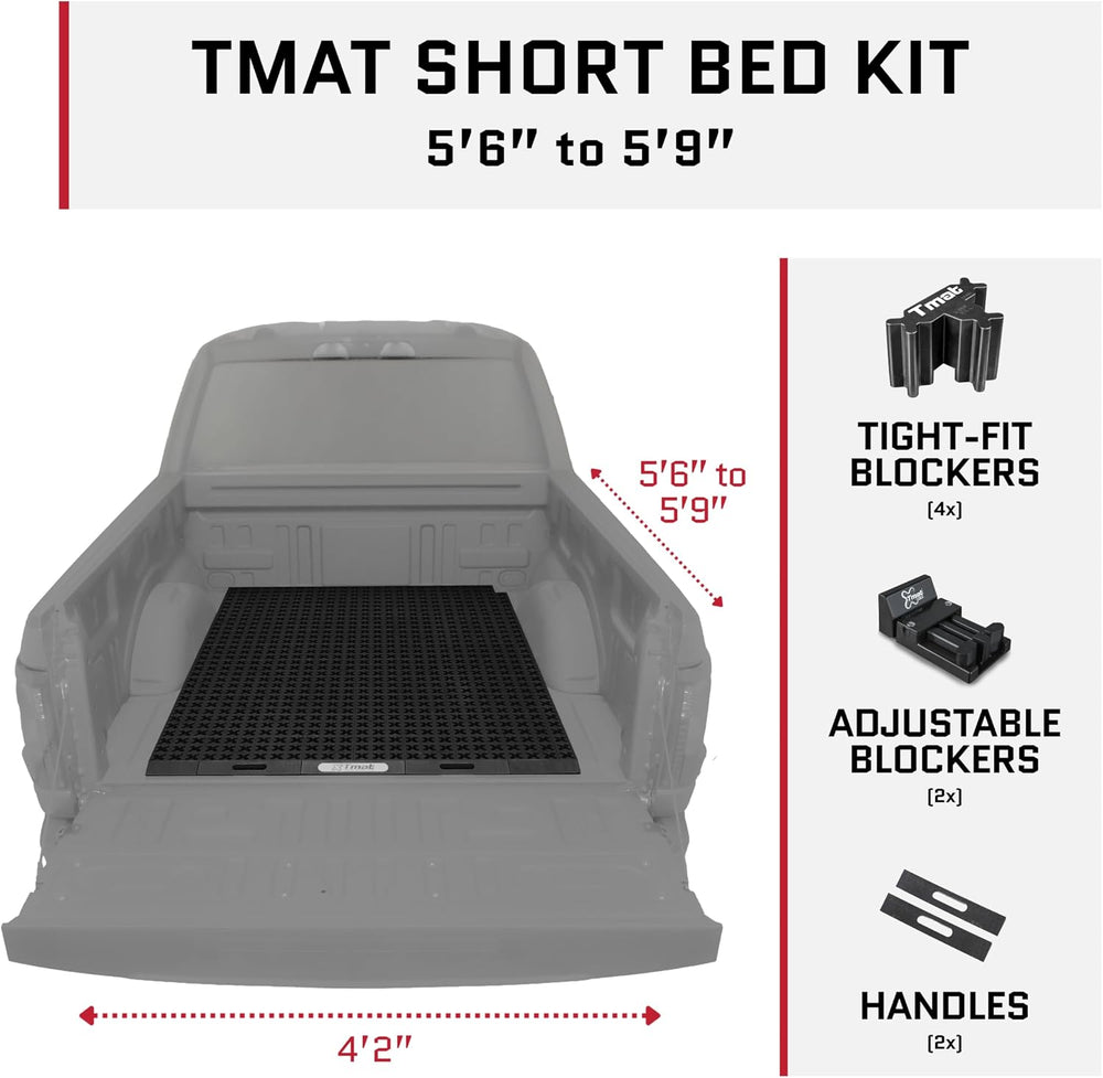 Tmat Truck Bed Organizer Storage System Slide Out Mat (Universal Fit for Shor...
