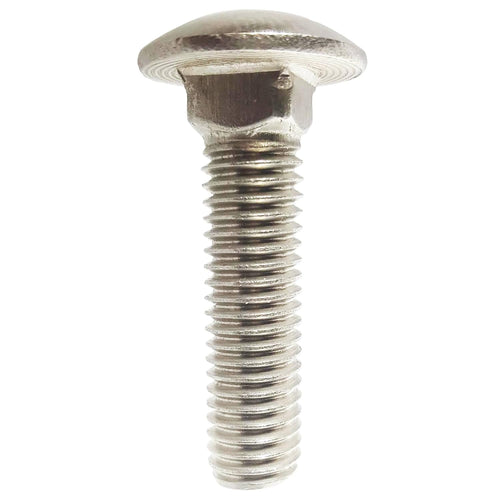 1/4-20 x 1-3/4" carriage bolts, round head, square shown in use