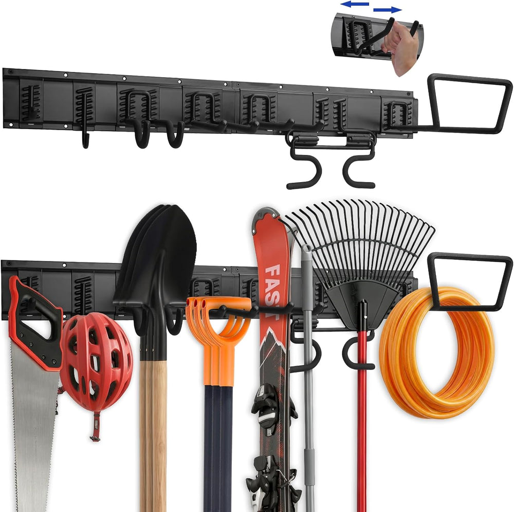 32 Inches Rail Garage Tool Organizer Wall Mount, 480LBS Capacity, Tool Rack, ...