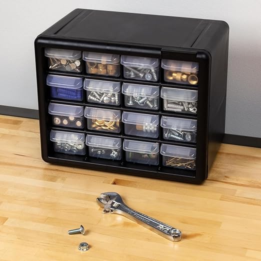 Akro-Mils 16-Drawer Plastic Drawer Storage Cabinet