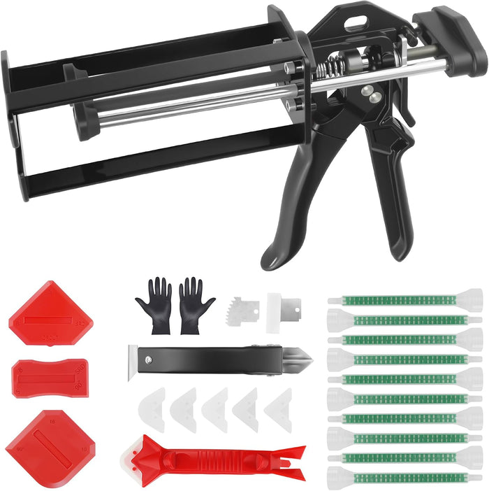 200ml 6.75 fl oz Dual Cartridge Epoxy Gun 1:1 2:1 Cartridge Bonding Orange