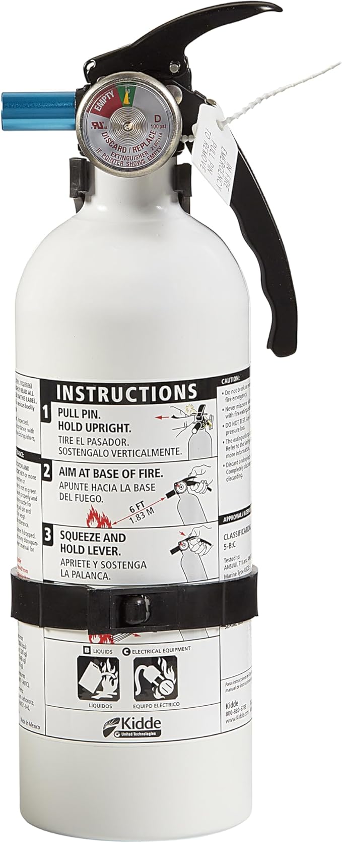 Kidde Auto Fire Extinguisher for Car & Truck, 3.2 Lbs., Dry Chemical