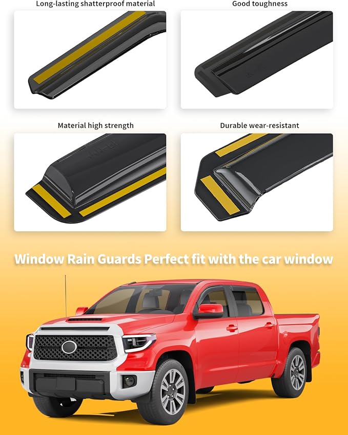 in-Channel Window Rain Guards Fit