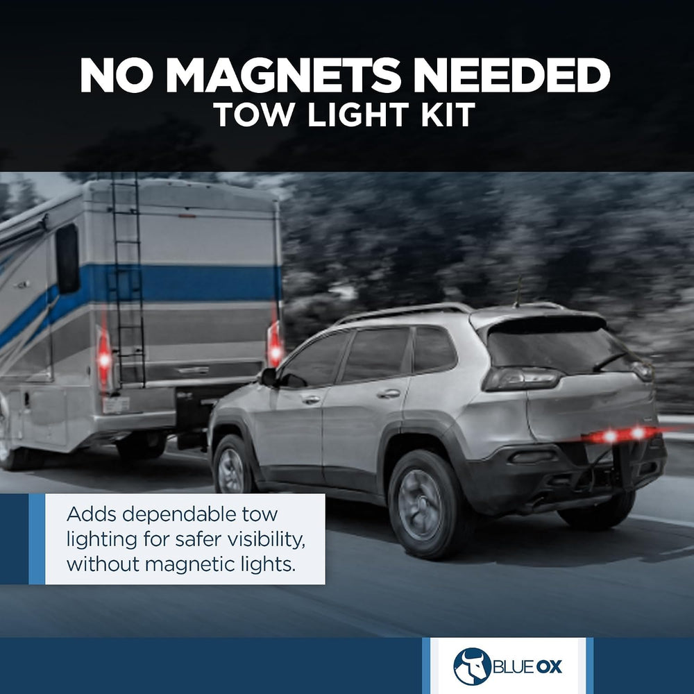 Blue Ox Tow Light Kit fits 2 Inch Class III, IV, V Receiver Hitch | Plug-and-...