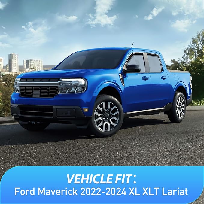 Nilight Window Rain Guards for Ford Maverick 2022 2023 2024 XL XLT Lariat (4PCS)